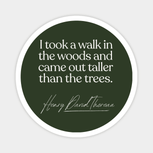 Henry David Thoreau Quote Magnet